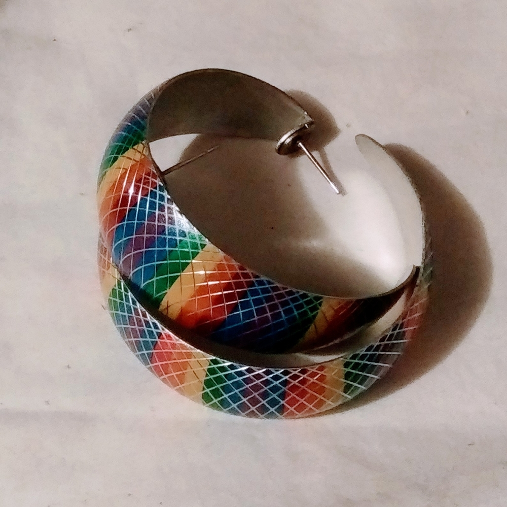 3 pairs of Vintage Hoop Earrings